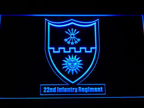 US Army 22nd Infantry Regiment LED Neon Sign